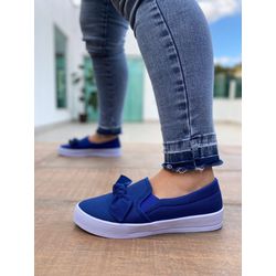 Slip On Nó Azul - CAL097 - Talline Sapatilhas Atacado