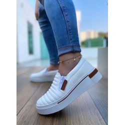 Slip On Branco com Costura