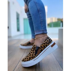 Slip On Onça com Costura