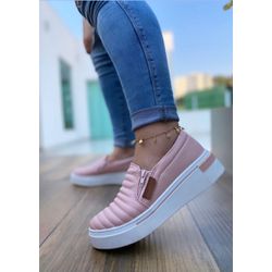 Slip On Rose com Costura