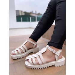 Flatform Tiras Off - CAL472 - Talline Sapatilhas Atacado