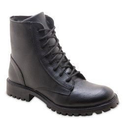 Bota Coturno Feminino em Couro Menina Brasil 84000 Preta 2375