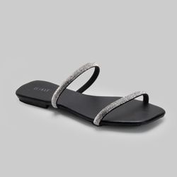 Rasteira Rasterinha Bico Quadrado Jac Com Tiras De... - SAPATO DE FRANCA