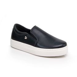 Tênis Feminino Casual Preto Slip On Muito Leve Ult... - SAPATO DE FRANCA