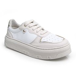 Tênis Casual Feminino Tb02 Confortável Off White c... - SAPATO DE FRANCA