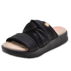 Sandália Tamanco Feminino Conforto Modare 7166104 Preto 1680