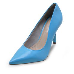 Scarpin Feminino Salto Alto Via Marte 2113301 Oceano Azul