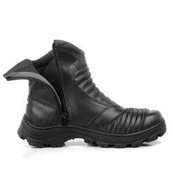 Bota Motociclista Bell Boots 3000 Preto e Vermelho... - SAPATO DE FRANCA
