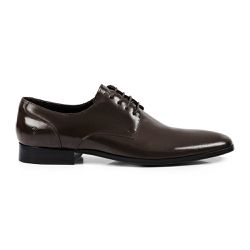 Sapato Social Masculino Derby Couro 32207 Café 212... - SAPATO DE FRANCA