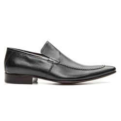 Sapato Social Masculino Loafer Solado em Couro Pre... - Sapatos de Franca