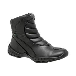 Bota Motociclista Em Couro Cor Preto -794-yzf - Sapatos de Franca