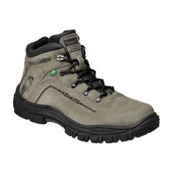 Coturno Adventure Masculino Em Couro Cor Cinza Ref... - Sapatos de Franca