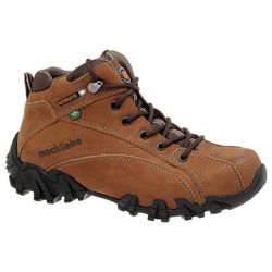 Coturno Adventure Masculino Em Couro Na Cor Castor... - Sapatos de Franca