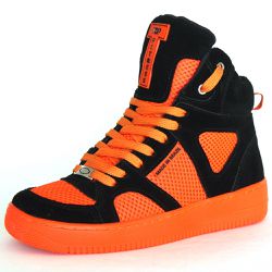 Tênis Cano Alto Sneakers Top Fitness Laranja - 013 - CALÇADOS LIROM