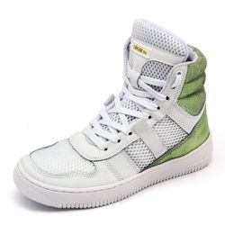 Tenis Feminino Sneakers Lirom Fitness Couro Branco... - CALÇADOS LIROM