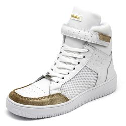 Tenis Feminino Sneakers Lirom Fit Em Couro Branco/... - CALÇADOS LIROM