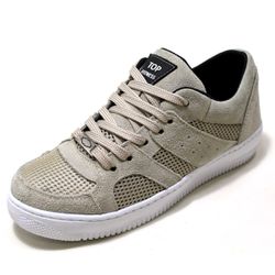 Tênis Casual Top Fitness Cano Baixo Bege - 96 - CALÇADOS LIROM