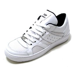 Tênis Casual Top Fitness Cano Baixo Branco - 99 - CALÇADOS LIROM