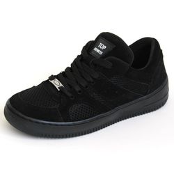 Tênis Casual Conforto Top Fitness Cano Baixo Preto... - CALÇADOS LIROM