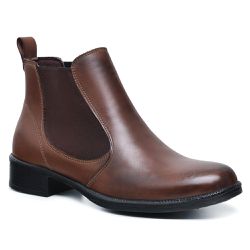 Bota Feminina Casual Cano Baixo Camel - 2026 - SAPATTARIA DOS PES