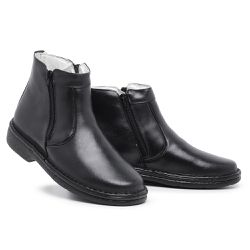 Botina Anti-stress Masculino Preto - 713- preto - SAPATTARIA DOS PES