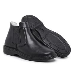 Botina Anti-stress Masculino Preto Elástico - 710 - SAPATTARIA DOS PES