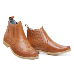 Botina Country Vaqueira Whisky - f1000 - SAPATTARIA DOS PES