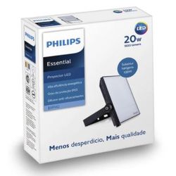 Projetor LED Philips Essential Bivolt 20W-150W 650... - Sartori Web