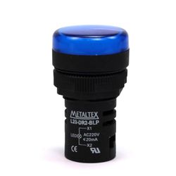 Sinaleiro LED Metaltex 220V Azul L20-DR2-BLP - Sartori Web