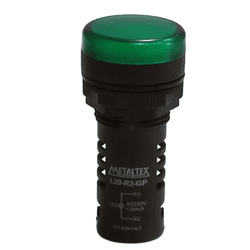Sinaleiro LED Metaltex 220V Verde L20-DR2-GP - Sartori Web