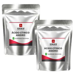 Kit Ácido Cítrico -2 pct - 1 Kg cada - SAUCE ADITIVOS E INGREDIENTES