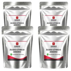 Kit Ácido Cítrico - 4 pct - 500 g cada - SAUCE ADITIVOS E INGREDIENTES