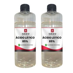 Kit Ácido Lático 85% - 2 pct - 1 Kg cada - SAUCE ADITIVOS E INGREDIENTES