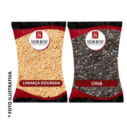Semente de Chia e Semente de Linhaça Kit 500g - SAUCE ADITIVOS E INGREDIENTES