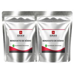 Kit Benzoato de Sódio em Pó 2 pct - 1 Kg cada - SAUCE ADITIVOS E INGREDIENTES