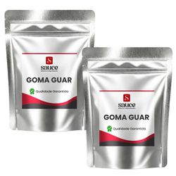 Kit Goma Guar 100% Pura Alimentícia - 2 pct - 1 Kg cada - SAUCE ADITIVOS E INGREDIENTES