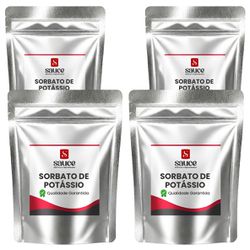 Kit Sorbato de Potássio - 4 pct - 500 g cada - SAUCE ADITIVOS E INGREDIENTES