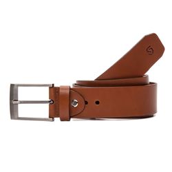 Cinto Masculino Face Única Em Couro Soleta Havana Savelli