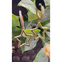 Brinco de Argola com Estrela - P327 - SCAGLIONI