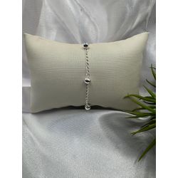Pulseira em Prata 925 com bolinha - pc212 - SCAGLIONI