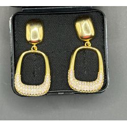 Brinco Sofisticado com Pedras Preciosas - Pl947 - SCAGLIONI