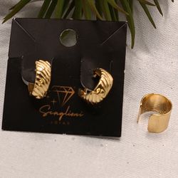 Brinco Argola e Fake Pequenas - 327123 - SCAGLIONI