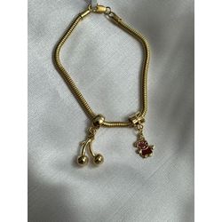 Pulseira com 2 berloques - SC06 - SCAGLIONI