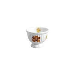 Mini Bowl C/ Pe C/ Filete Ouro Folhas Agua d - Cerâmica Scalla