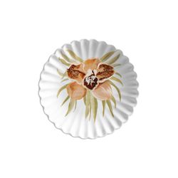 Conjunto 6 Pratos Sobremesa 2 Folhas Agu - Cerâmica Scalla
