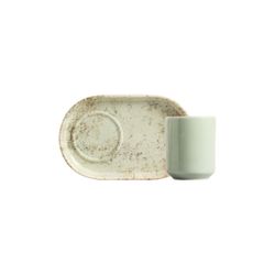 Conjunto 6 Xicaras De Cafe C/ 6 Pires Aspen v - Cerâmica Scalla