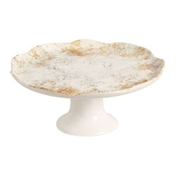 Porta Torta C/ Pe Aspen Bege - Cerâmica Scalla