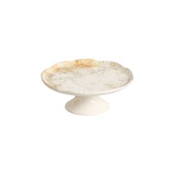 Porta Petit Four Aspen Bege - Cerâmica Scalla