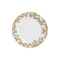 Conjunto 6 Pratos Sobremesa Branco C/ Amarelo Cora... - Cerâmica Scalla