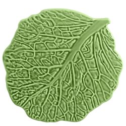 Tabua De Queijo Redonda Couve Verde Crisitna - Cerâmica Scalla